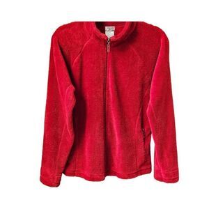 DANSKIN NOW Women's Red Warm Fleece Jacket